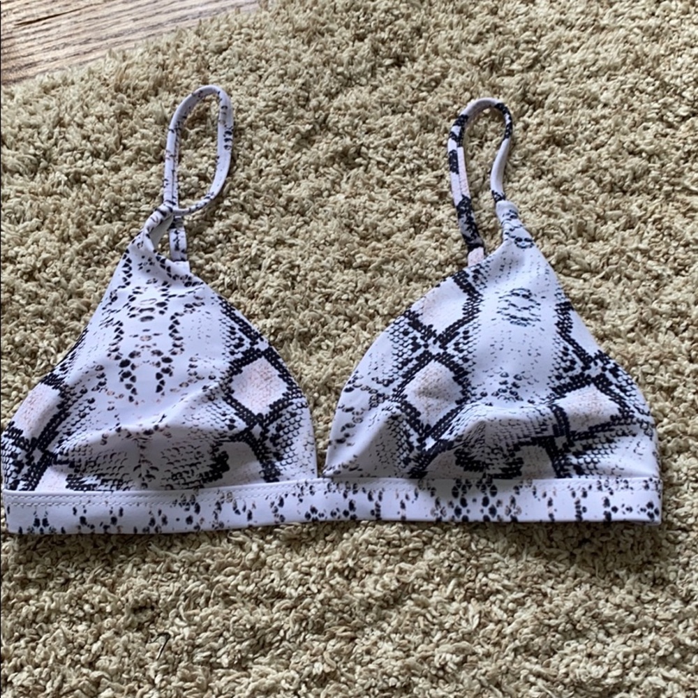 Snake skin bikini top